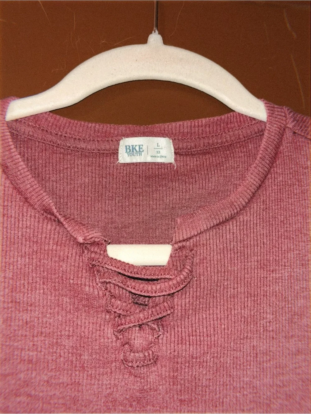Kids Pink Distressed One-Piece Bodysuit